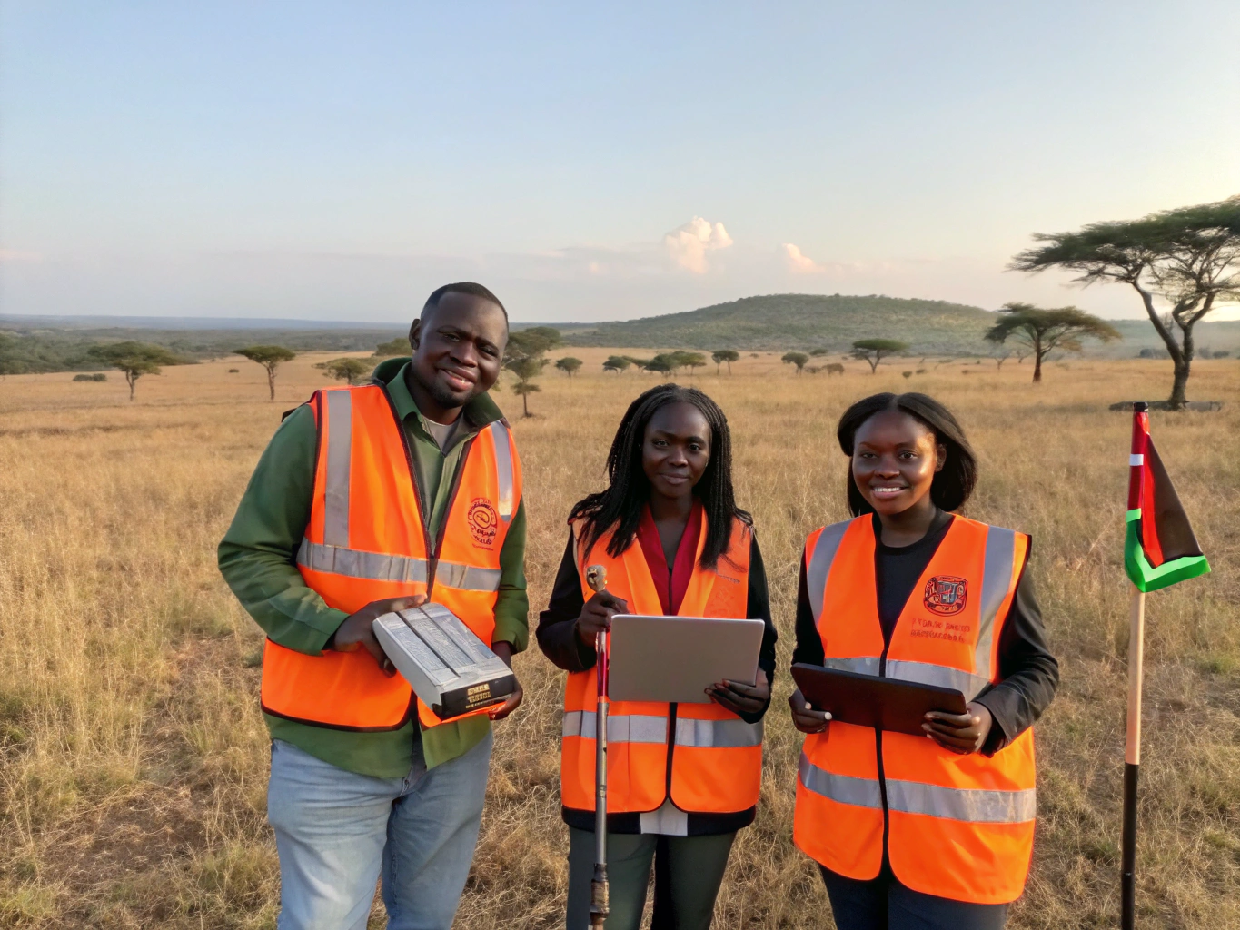 Kenyan Geotechnical Survey Team in Action